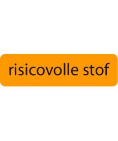Strooketiket risicovolle stof 44 x 11 mm