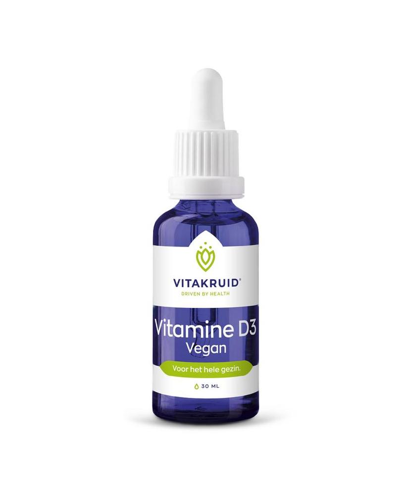 Vitamine D3 vegan druppels 25mcg / 1000 IE