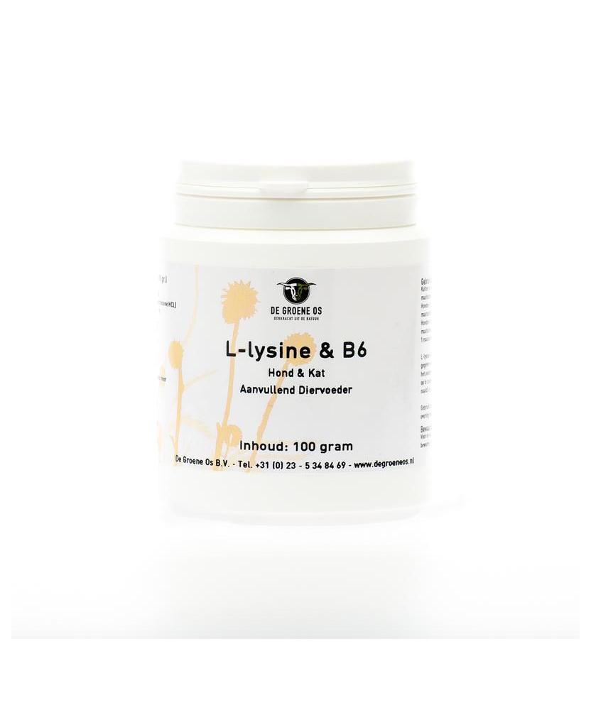 L-Lysine en Vitamine B6 hond/kat