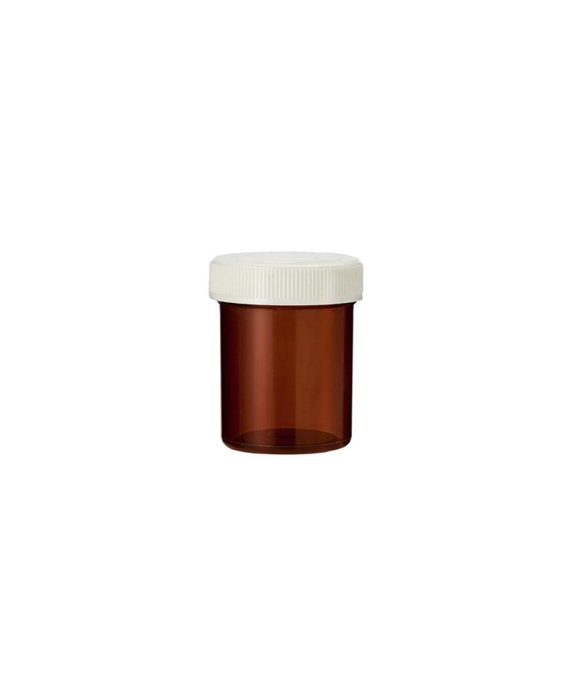 Tabletflacon 25 ml bruin met dop