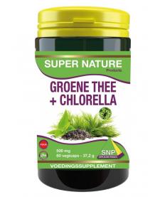 Groene thee chlorella 500 mg puur