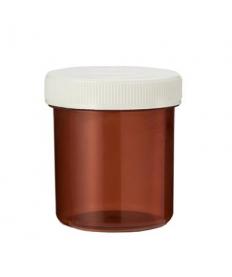 Tabletflacon 40 ml bruin met dop