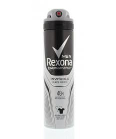 Deodorant spray men invisible black & white