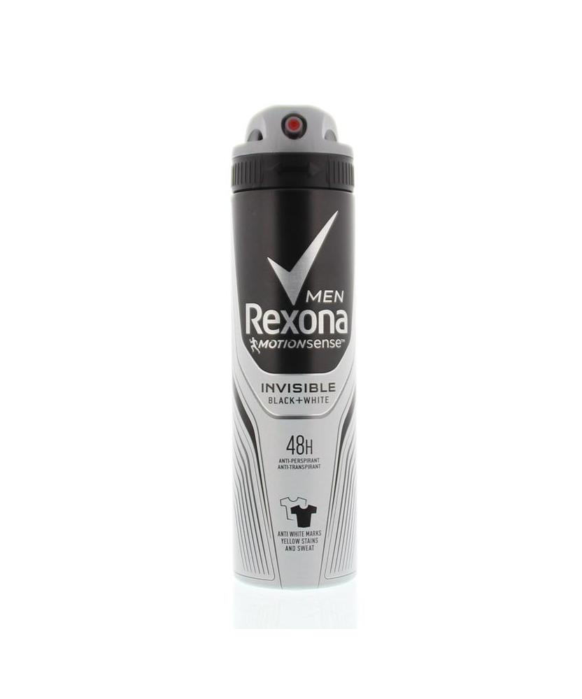 Deodorant spray men invisible black & white