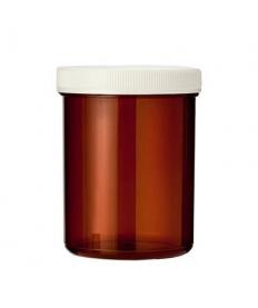 Tabletflacon 170 ml bruin met dop