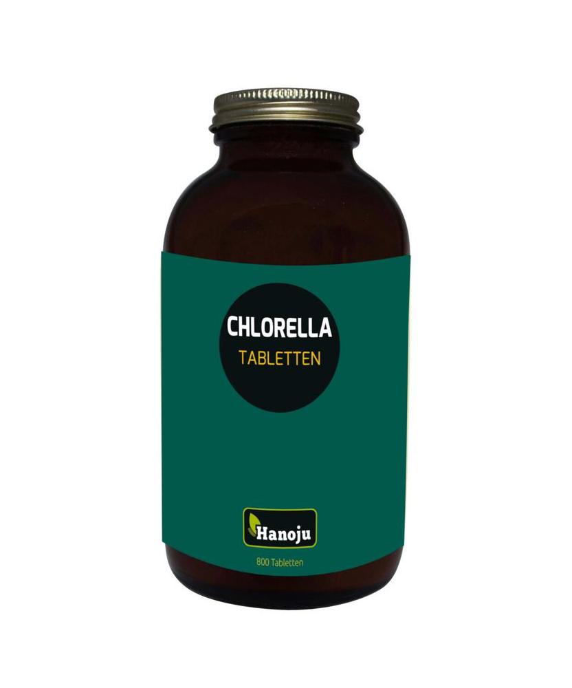 Chlorella premium 400 mg glas flacon