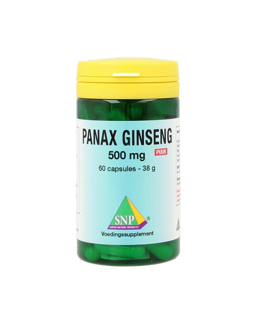 Panax ginseng 500 mg puur