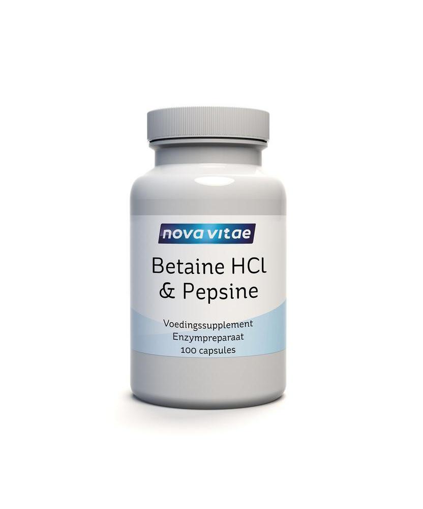 Betaine HCL 648 mg & pepsine 150 mg