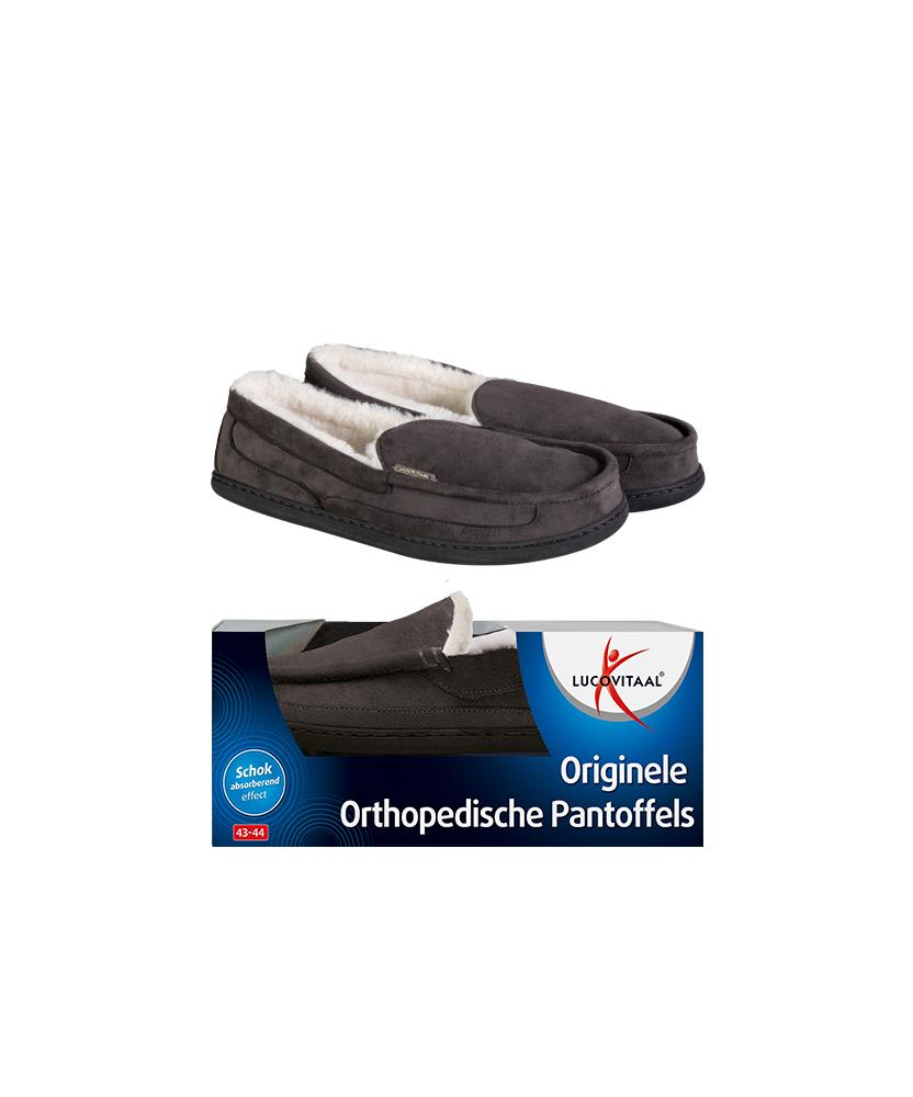 Orthopedische pantoffels antraciet 41-42