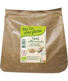 Rijstmeel halfvolkoren - glutenvrij - bio