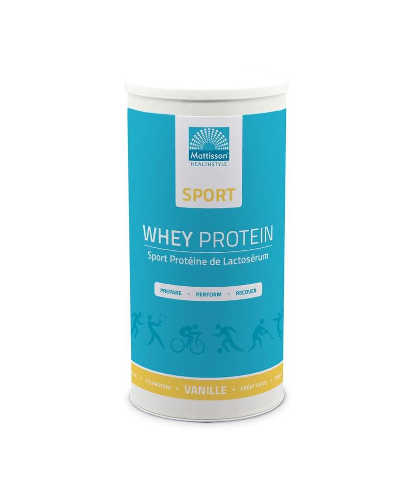 Sport wei whey proteine concentraat vanille