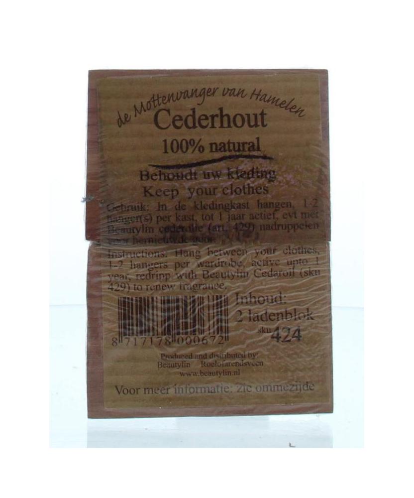 Cederhout ladenblok 100% natuurlijk
