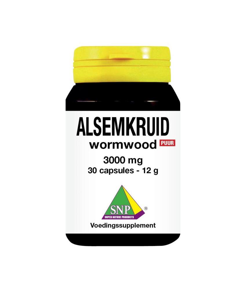 Alsemkruid wormwood 3000 mg puur