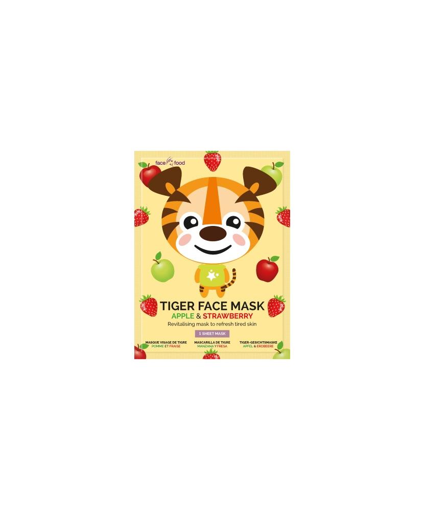 Tiger sheet face mask apple & strawberry