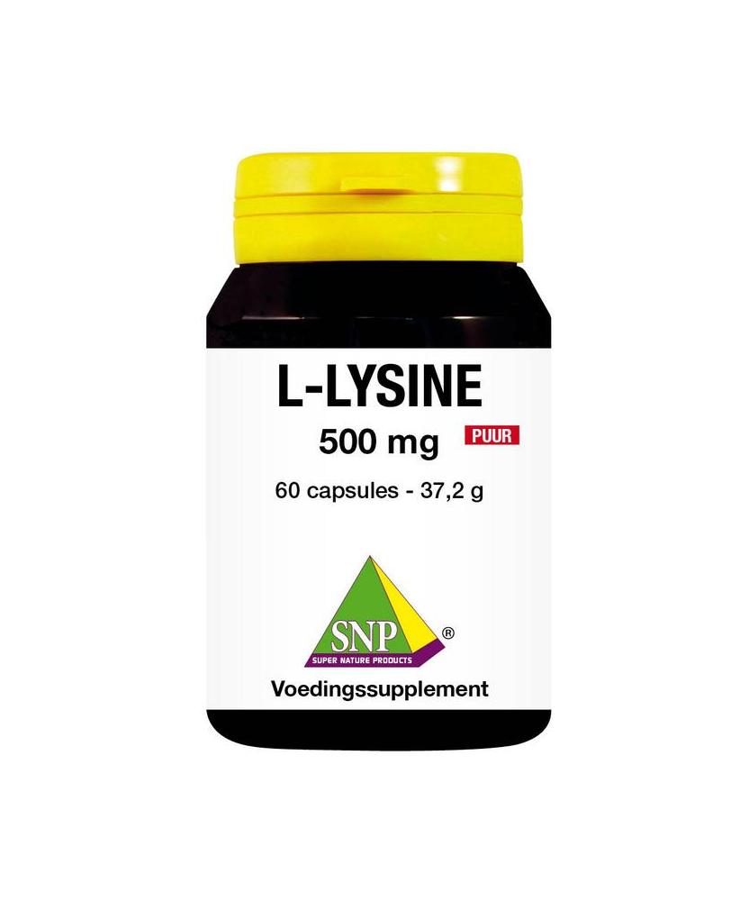 L-lysine 500 mg puur